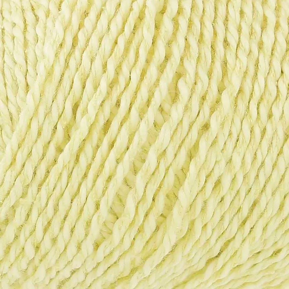 King Cole Yellow Finesse Cotton Silk DK Yarn (Value Pack 12 x 50g Balls) For Crochet, Knitting - 120m per ball
