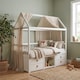image 2 of Lottie Bo Peep House Day Bed with Storage Drawers in White