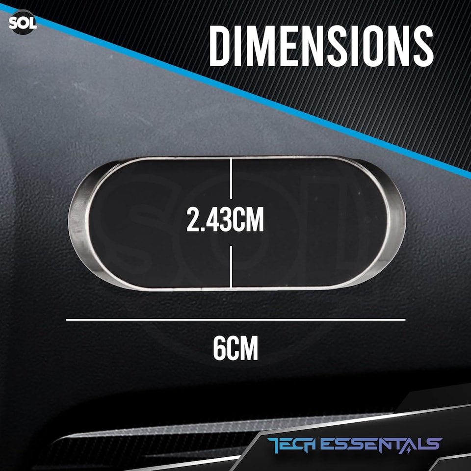 image 1 of Magnetic Phone Holder for Car – Mini Air Vent Mount with Strong Adhesive, Secure Magnet Stand for Smartphones, Safe Driving Use