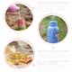 image 2 of BillyCan Hand-Painted Picnic Water Bottle - 875ml - Mint Pansy Green | One Size
