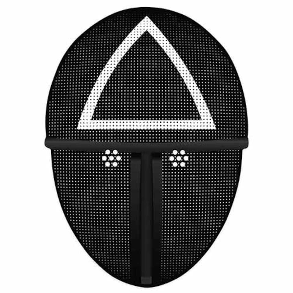 Squid Game Inspired Triangle Cardboard Face Mask