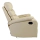 image 3 of Ashby Leather Recliner Armchair Sofa Home Lounge Chair (Cream)