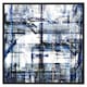 image 2 of Blue grunge pattern (Picutre Frame) Brown | Oak | XS