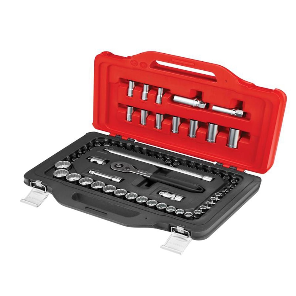image 1 of Facom JL.151-EP62PB 62-Piece 3/8in Drive Socket Set in TWIN BOX Case.