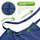 image 3 of Nicola Spring Cotton Kitchen Bib Aprons - One Size - Navy - Pack of 2