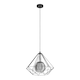 image 1 of Burton Black Pendant Ceiling Light with Smoked Glass