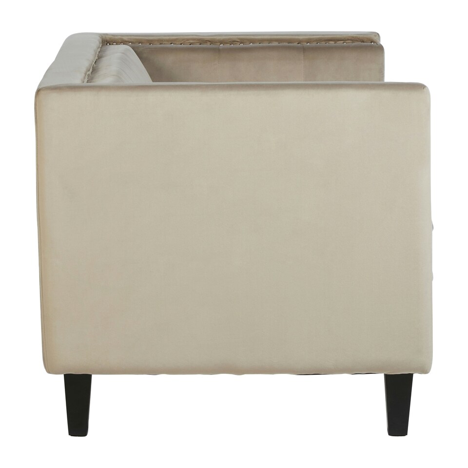image 1 of Felisa Two Seater Mink Velvet Sofa Brown