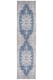 image 1 of KUKOON Denim Blue Vintage Medallion Non Slip Washable Low Pile Runner Rug 60cm x 240cm | Blue
