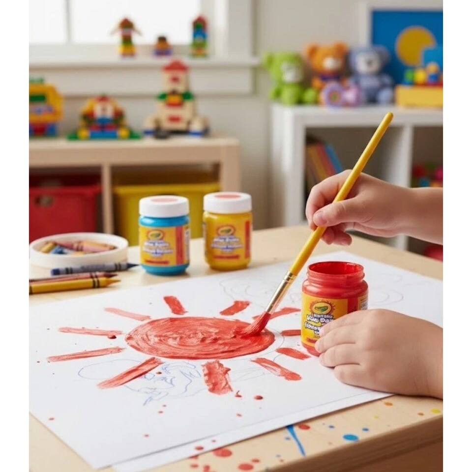 image 1 of Crayola Washable Kids Paint Mango Tango Orange 2 Ounce