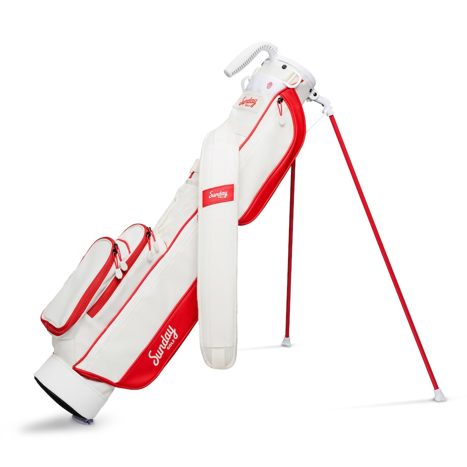 image 1 of Loma Golf Bag - Red / White