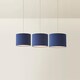 image 4 of ValueLights Torbery Set of 3 Navy Nesting Ceiling Light Shades | Blue