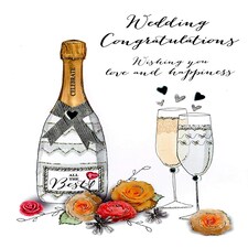 Wedding Congratulations Embellished Greeting Card Joie De Vivre Range Cards