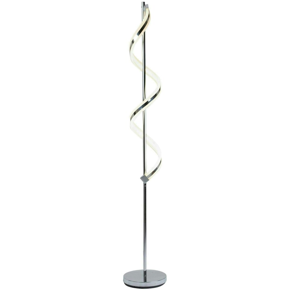 image 1 of Indie Polished Chrome LED Floor Lamp