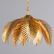 image 3 of BHS Brookby Palm Pendant, Satin Brass