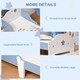image 4 of HOMCOM Kids Star Balloon Single Bed Frame w/ Guardrails Slats Bedroom Furniture