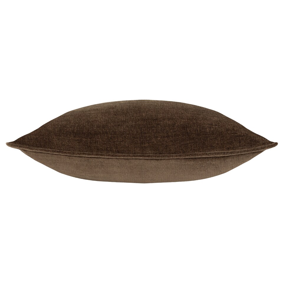 image 1 of Yard Heavy Chenille Piped Cushion | Brown | Brown | 50 x 50cm | 1