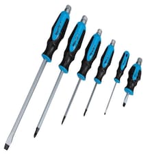Bluespot Tools Hex Bolster Screwdriver Set, 6 Piece SL/PH