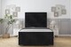 image 1 of Sloomy Lancaster Black Naples Bed Frame With Mattress With 50" Upholstered Headboard 5' King