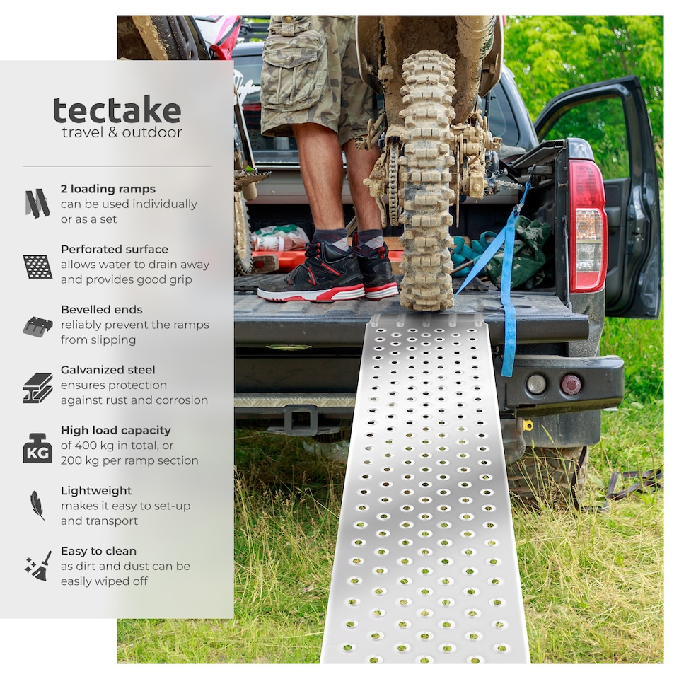 image 1 of Loading Ramps Sven - 2-Piece Set, 400 kg Capacity and Non-Slip