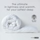 image 3 of Homescapes Luxury Like Down Super Microfibre All Seasons 13.5 Tog Duvet, Super King | White | Super King
