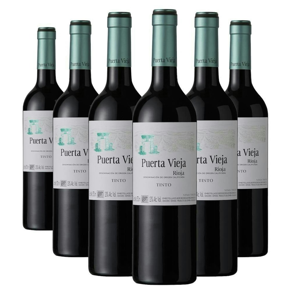 Case of 6 Puerta Vieja Rioja Tinto 75cl Red Wine