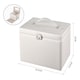 image 5 of Living and Home Jewellery Box Storage Organiser with Lock & Mirror - White | White
