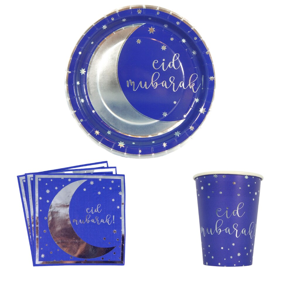 Eid Party Pack - Navy & Silver