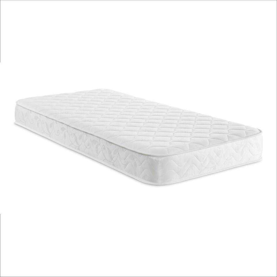 Stress-Free Hybrid Mattress - 18cm Deep, Soft Feel, Memory Foam & Spring Support | White | Short Single