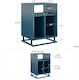 image 3 of Regal Turntable Stand in Metal Blue | Blue | Blue