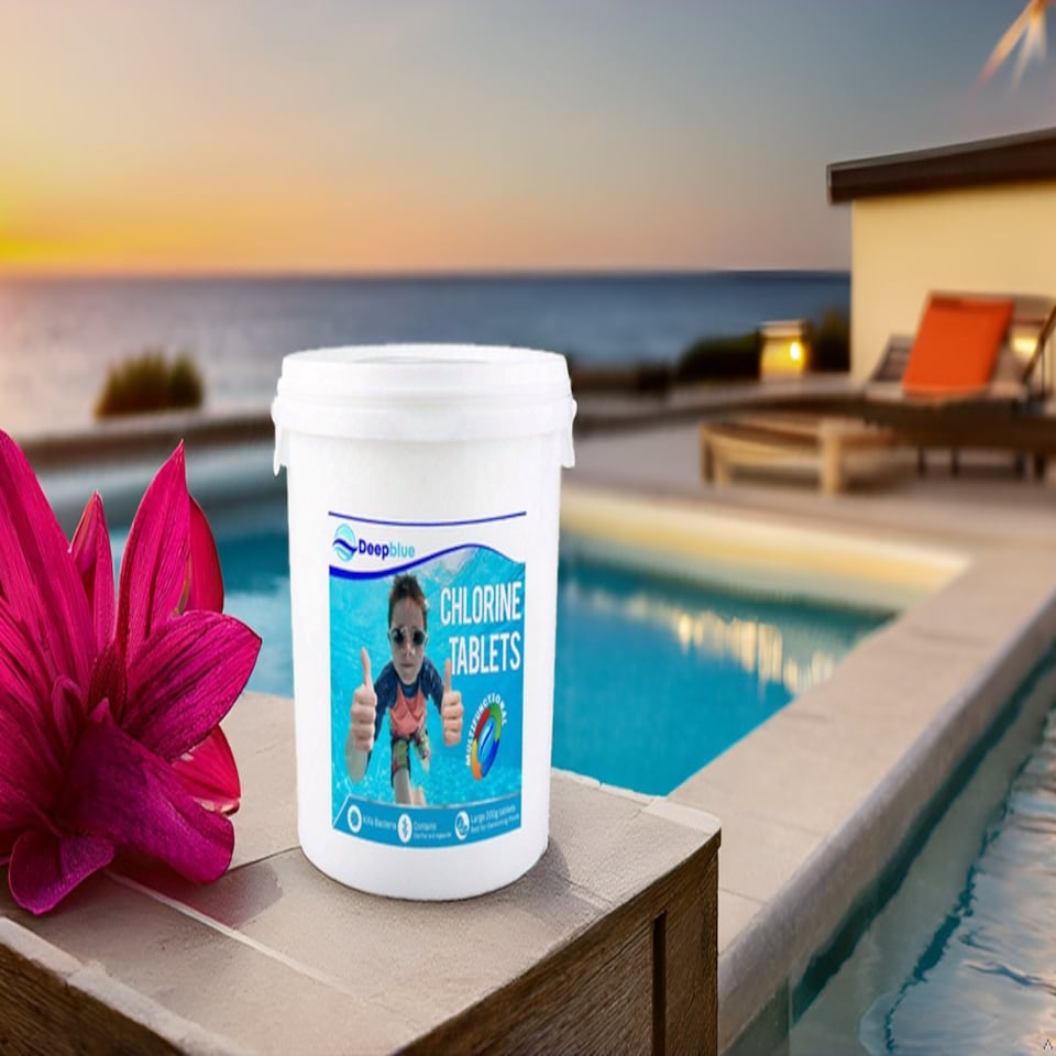 image 1 of Deep Blue Pro - Multifunctional 200g Chlorine Tablets 2 kg Long lasting stabilised clarifier algae inhibitor