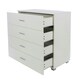 image 4 of Lido, 4 Drawer Chest Of Drawers White
