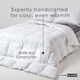 image 6 of Homescapes 4.5 Tog Duvet Luxury Goose Feather and Down for Summer Lightweight, Double