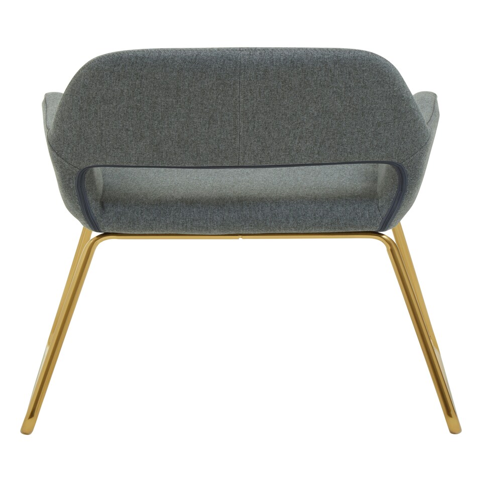image 1 of Interiors by Premier Grey Dining Chair, High Quality Kitchen Chair, Back & Arm Support Fabric Chair, Easy to Clean Armchair