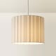 image 4 of ValueLights Hallie Natural Small Stripe Ceiling Lamp Shade & Bulb | Multi