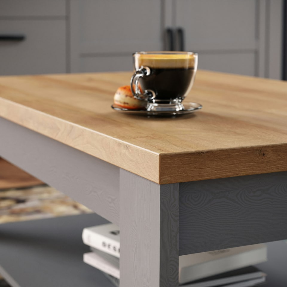 image 1 of Bohol Coffee Table in Riviera Oak/Grey Oak