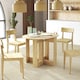 image 7 of HOMCOM Folding Dining Table Foldable Drop Leaf Dinner Table for Kitchen Oak