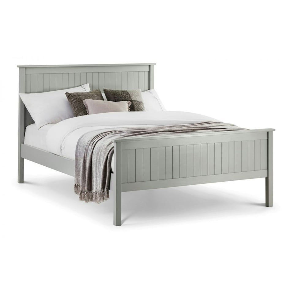 image 1 of New England Dove Grey Lacquer Bed Frame - Double 4'6" (135cm)