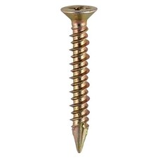 Timco - Window Fabrication Screws - Countersunk - PH - High-Low Thread - Slash Point - Yellow (Size 4.3 x 25 - 1000 Pieces)
