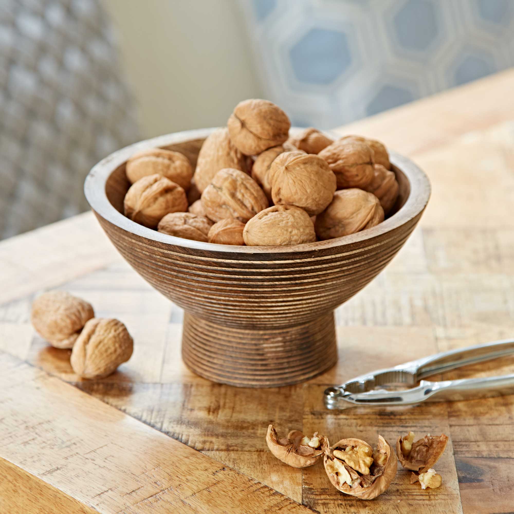 Paper High Raised Natural Mango Wood Bowl