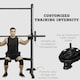 image 5 of HOMCOM Adjustable Squat Rack with Pull Up Bar and Barbell Bar for Home Gym