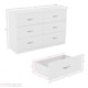 image 3 of Vida Designs Riano 6 Drawer Chest of Drawers Bedroom Storage, White