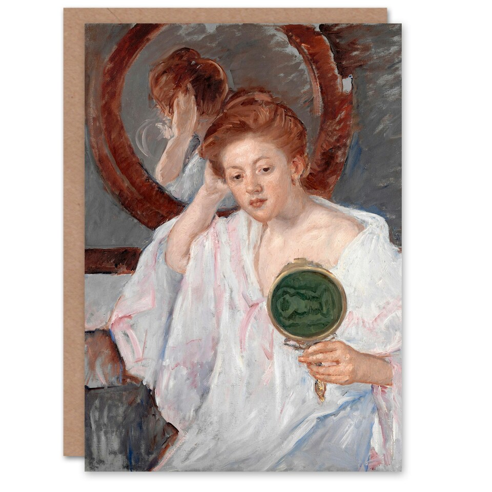 image 1 of Mary Cassatt Art Card Denise at Her Dressing Table