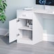 image 8 of Vida Designs Hudson 1 Door 1 Drawer Computer Desk Home Office Workstation, White