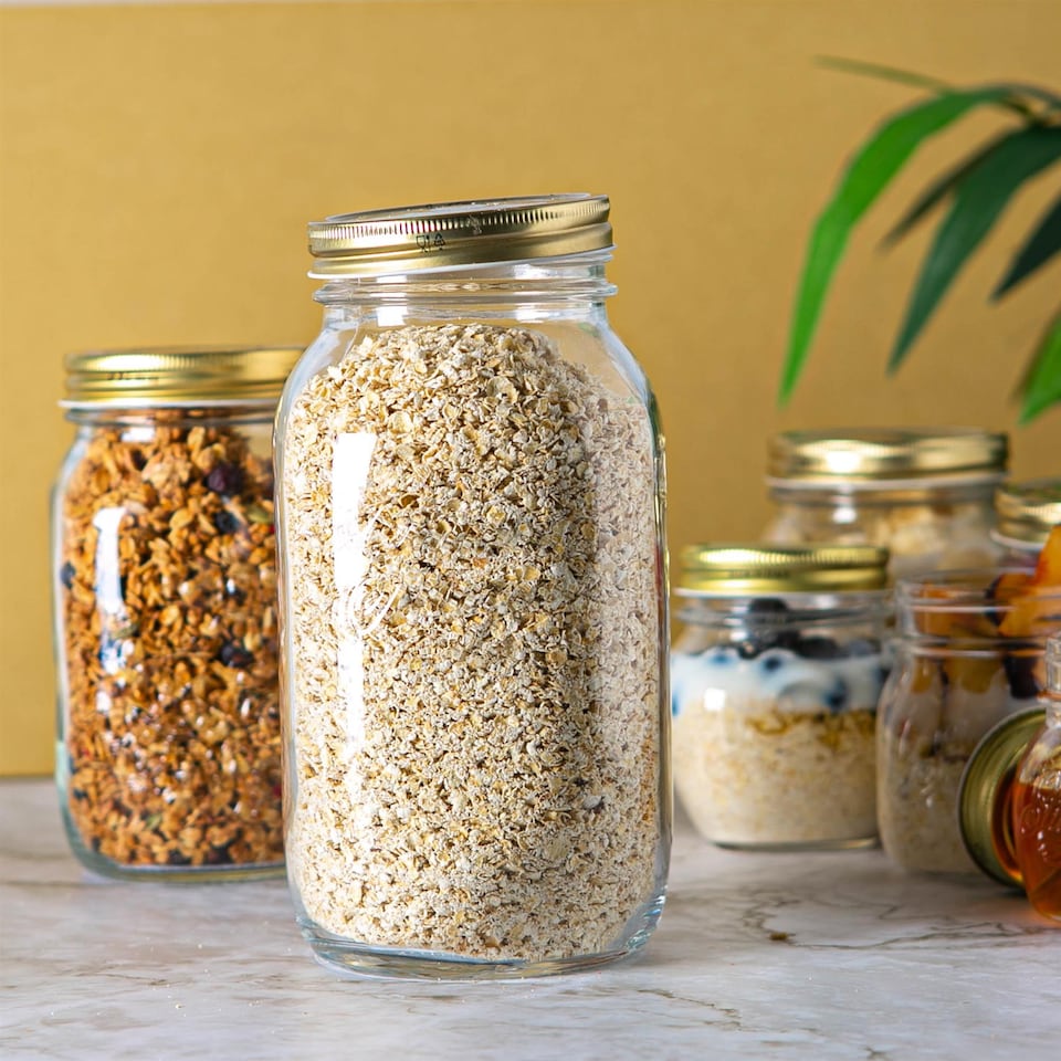 image 1 of Bormioli Rocco Quattro Stagioni Glass Preserving Jars - 1L - Clear - Pack of 4