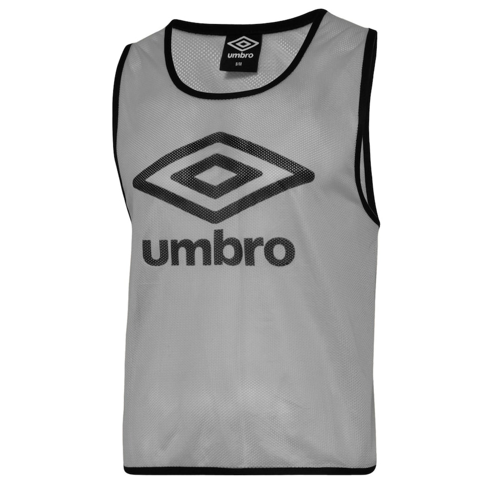Umbro Unisex Adult Training Bib - High Rise Grey/Black - M-L