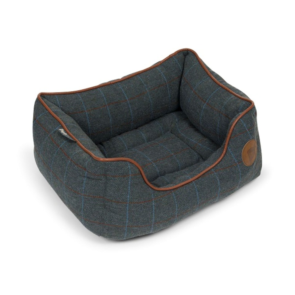 image 1 of PETFACE TWILIGHT TWEED SQUARE PET BED MED