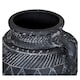 image 2 of Hill Interiors Etched Collection Ceramic Tall Jug | Black | Black | 1