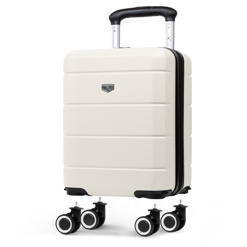 image 1 of Lugg Jetset Lightweight ABS Hard Shell Cabin Suitcase with 4 Spinner Wheels (40x30x20cm)