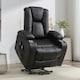 image 1 of Hartville Electric Lift Assist Riser Recliner with Massage and Heat - Brown