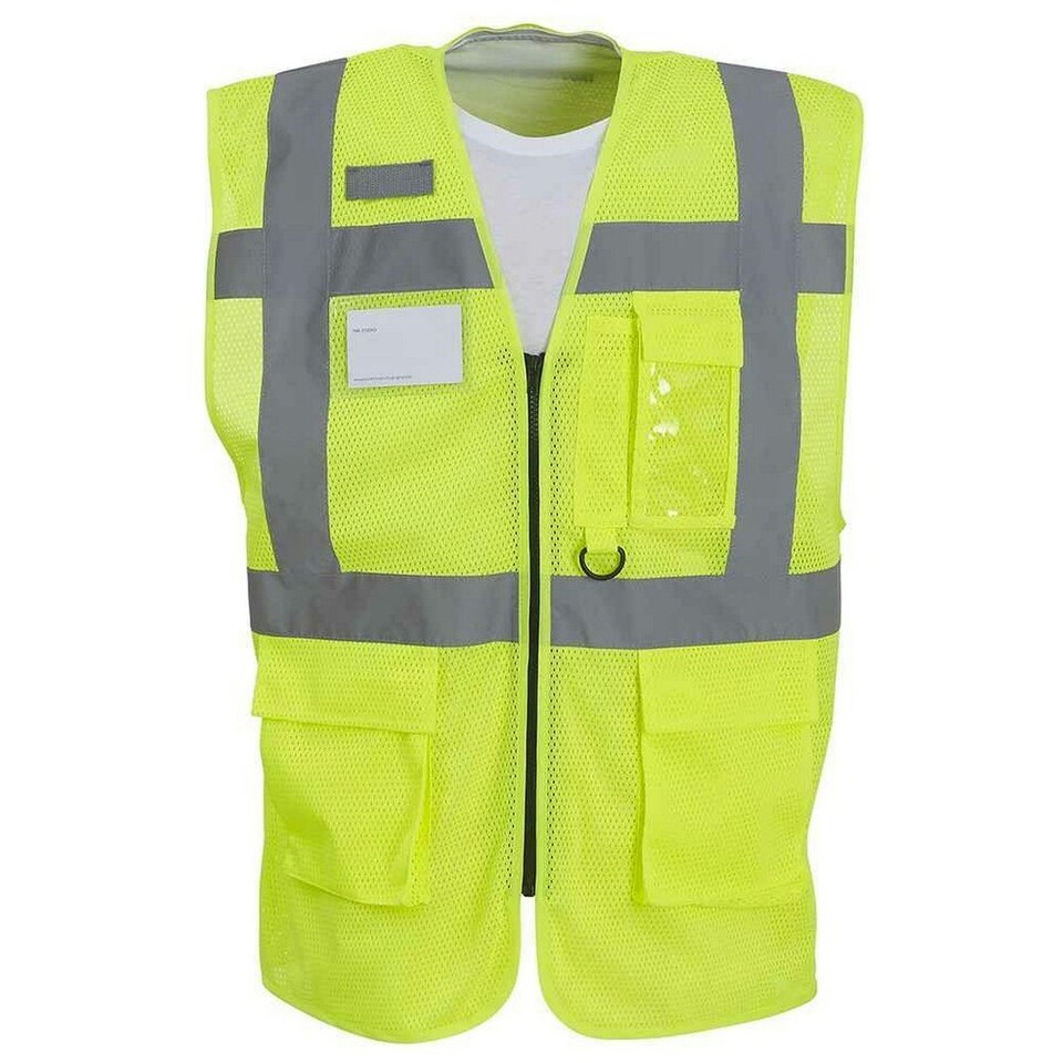 image 1 of Yoko Unisex Adult Hi-Vis Vest - Yellow - M